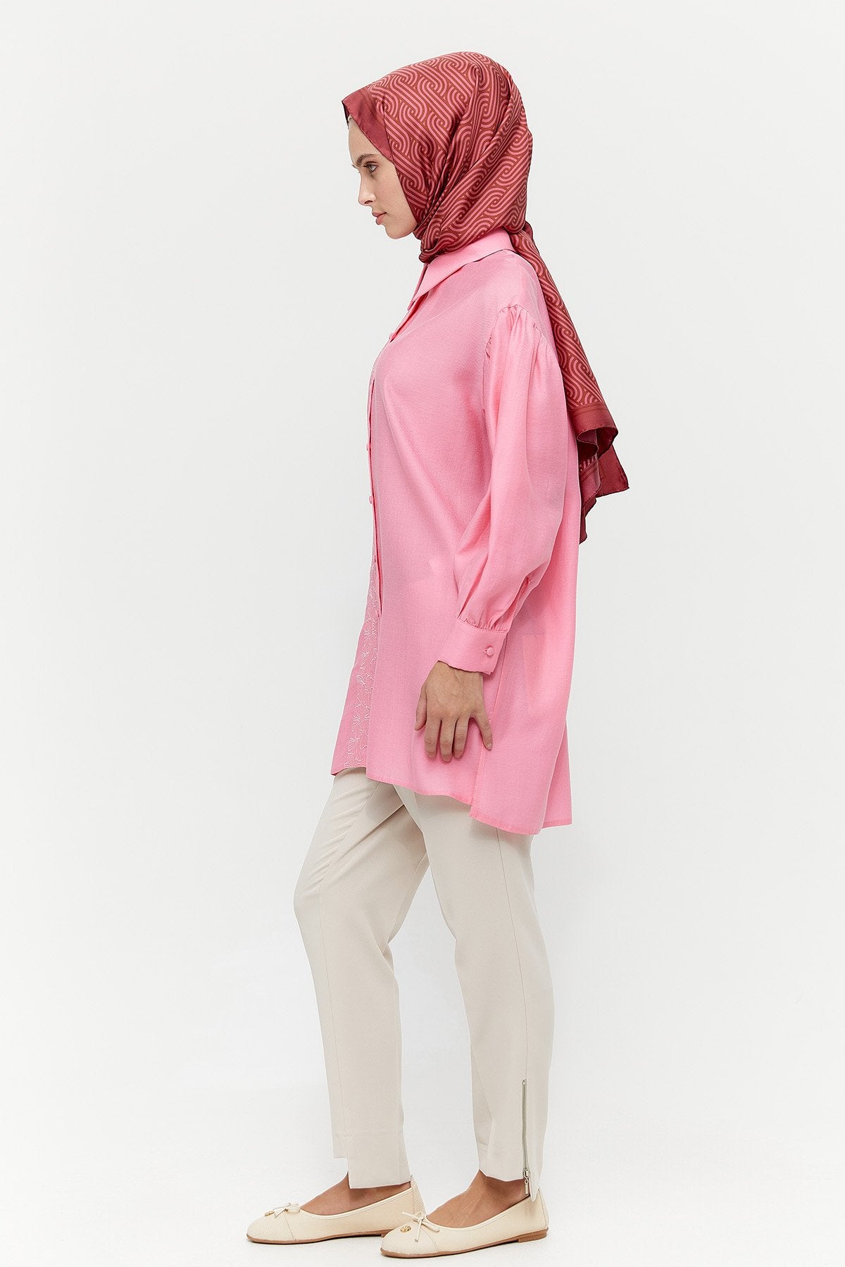 Tuniek met Geborduurd Dessin