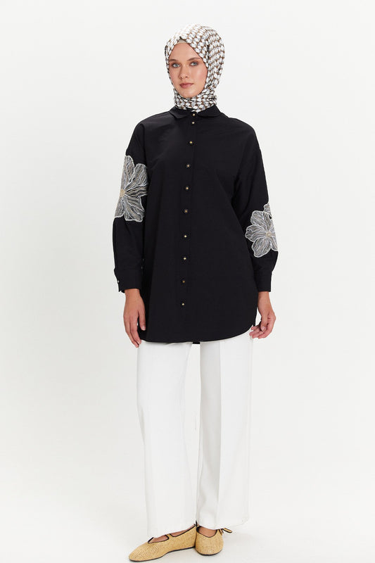Tunik met Bloemenborduursel