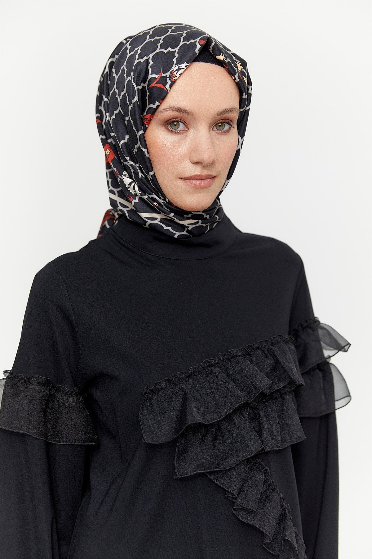 Organza Tuniek met Volants