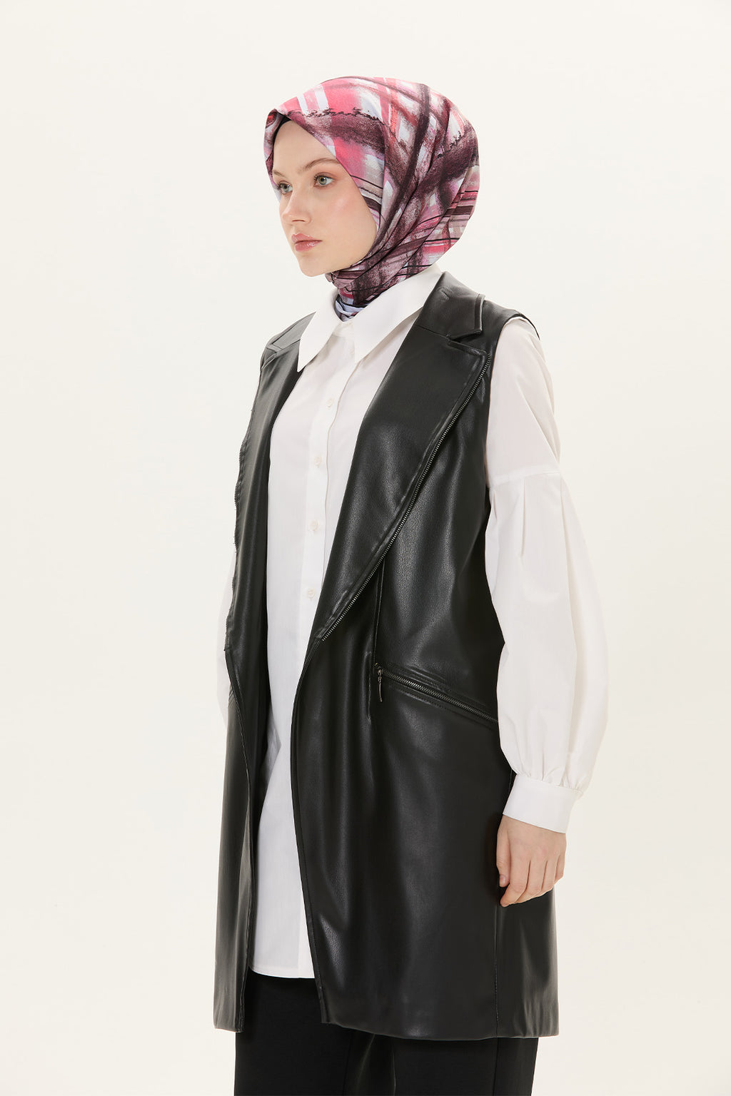 Bodywarmer met Ritsdetails