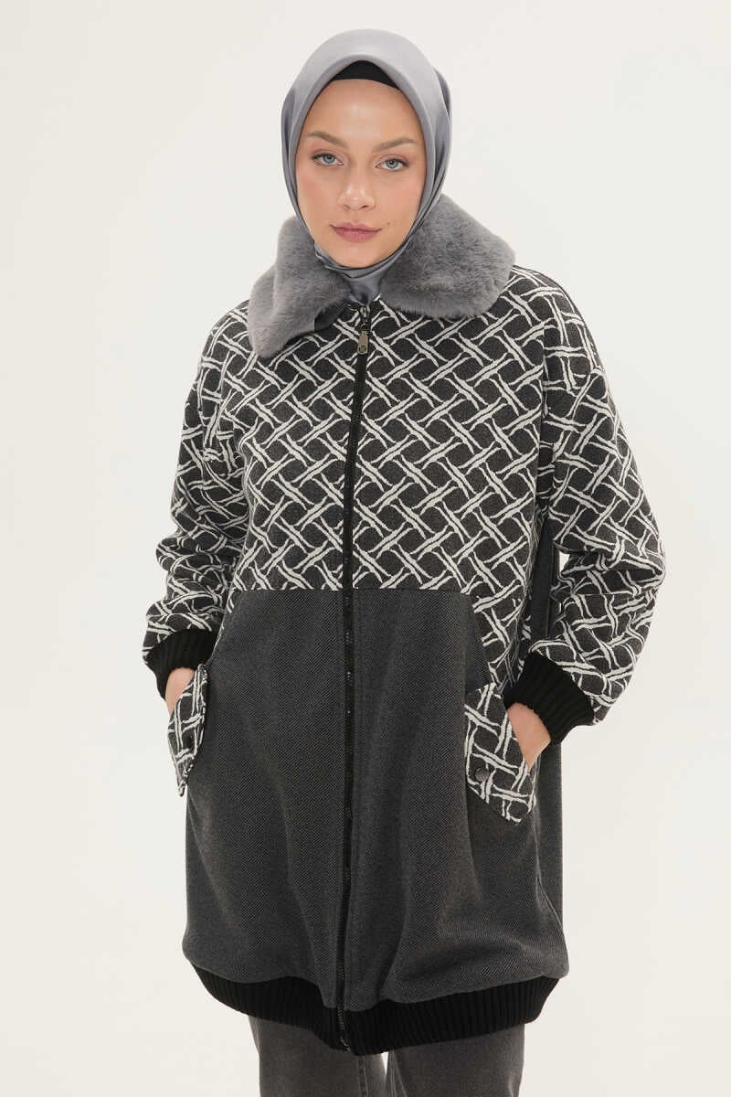 Sportjas met Afneembare Bontkraag