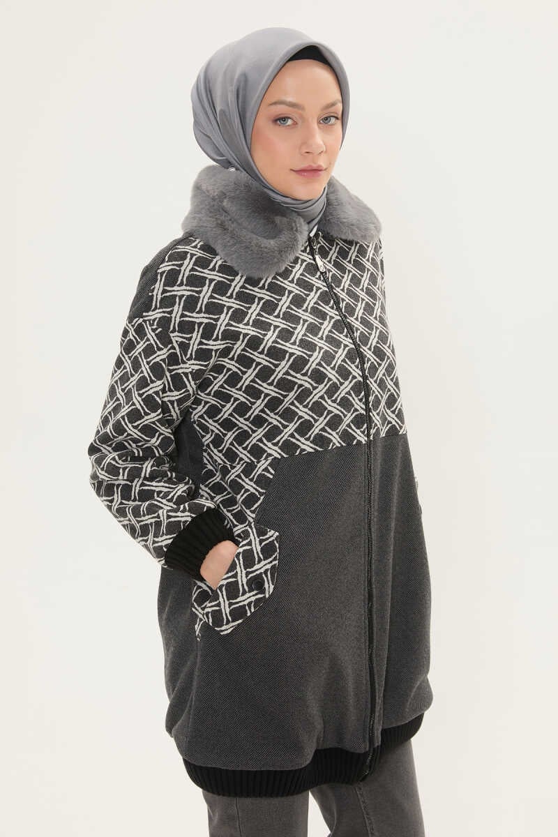 Sportjas met Afneembare Bontkraag