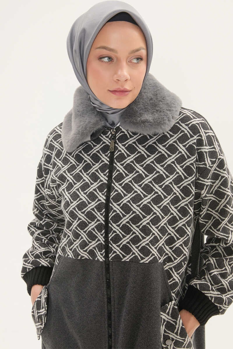 Sportjas met Afneembare Bontkraag