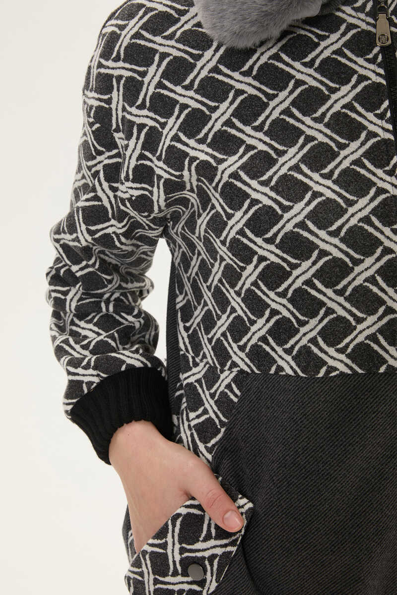 Sportjas met Afneembare Bontkraag