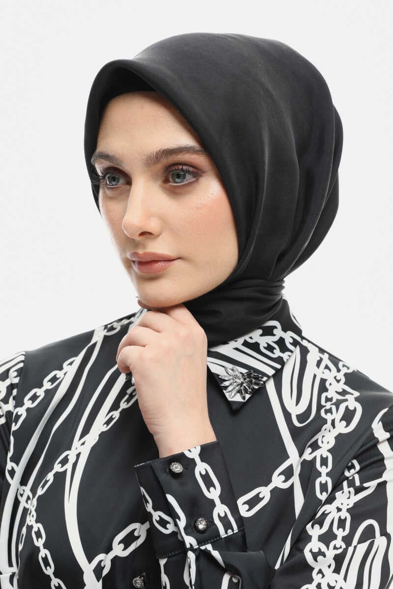 Taş Detaylı Uzun Desenli Tunik