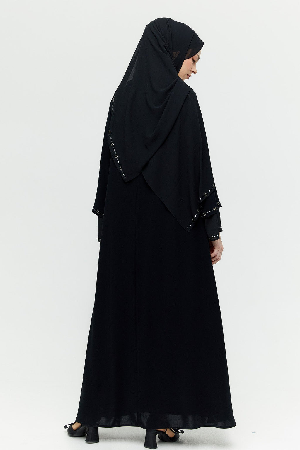 Feestjurk met sjaalaccessoire