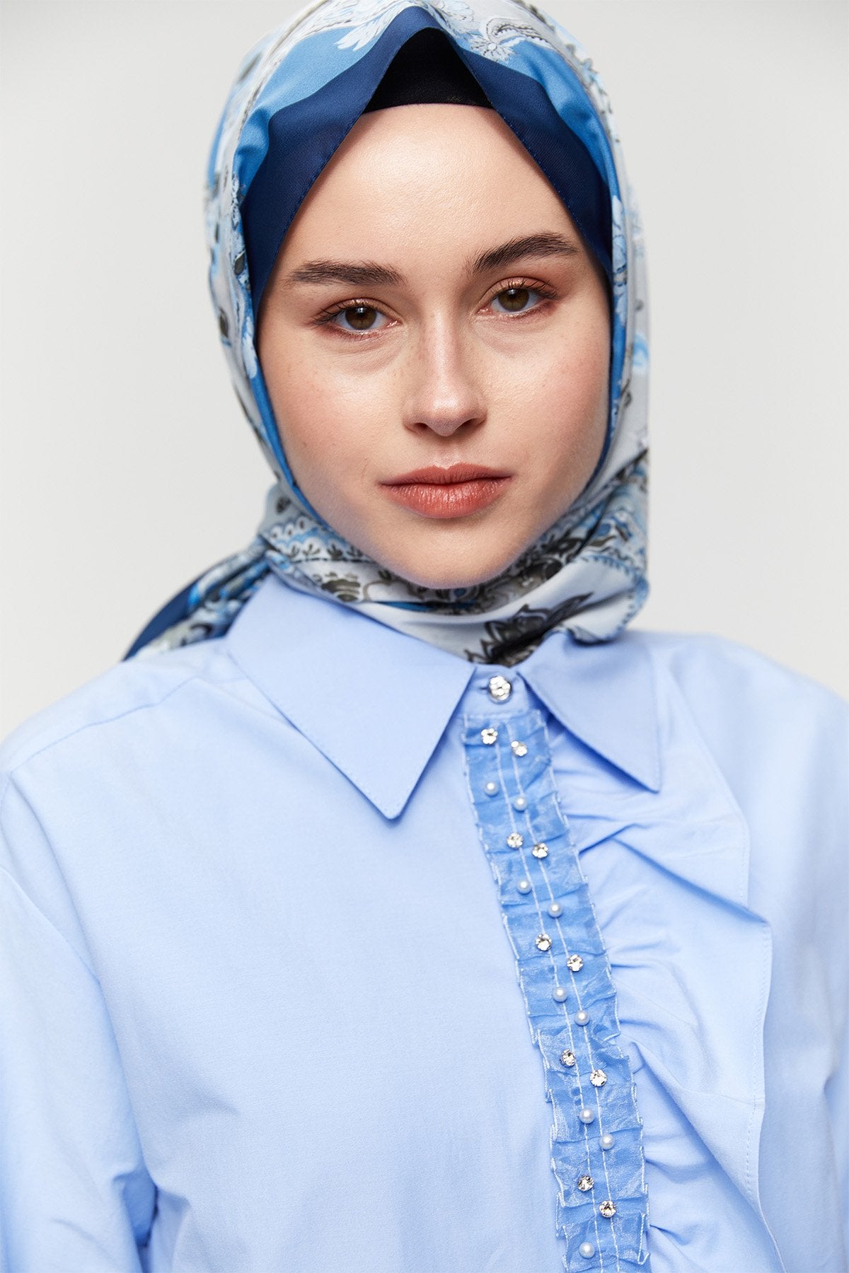 Volanlı Pamuklu Bluz