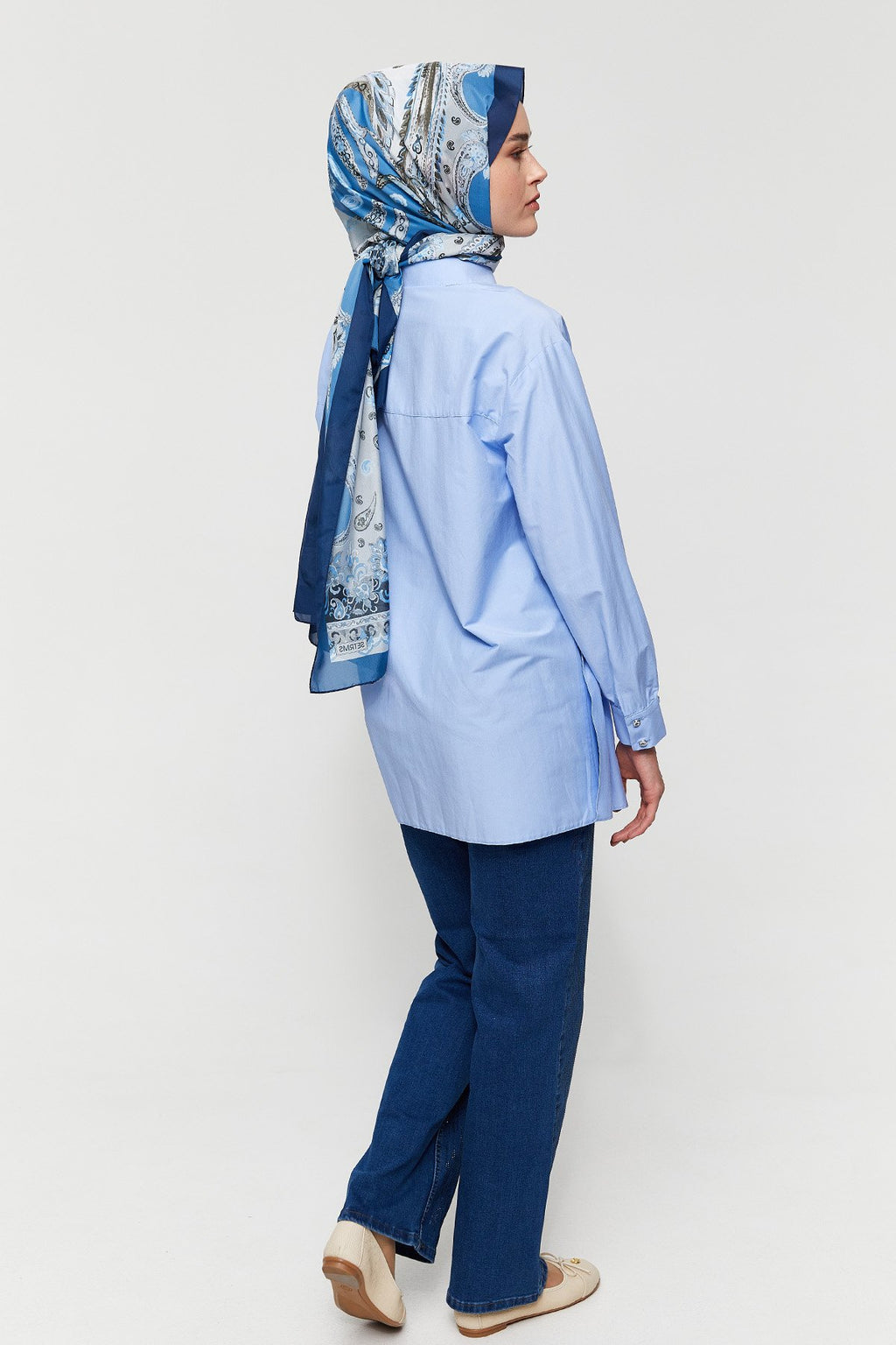 Volanlı Pamuklu Bluz