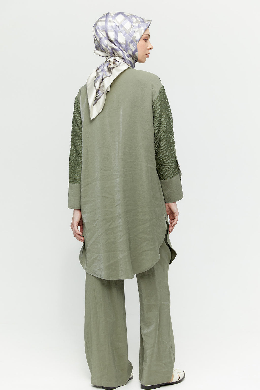 Organze Kombin İki Parçalı Set