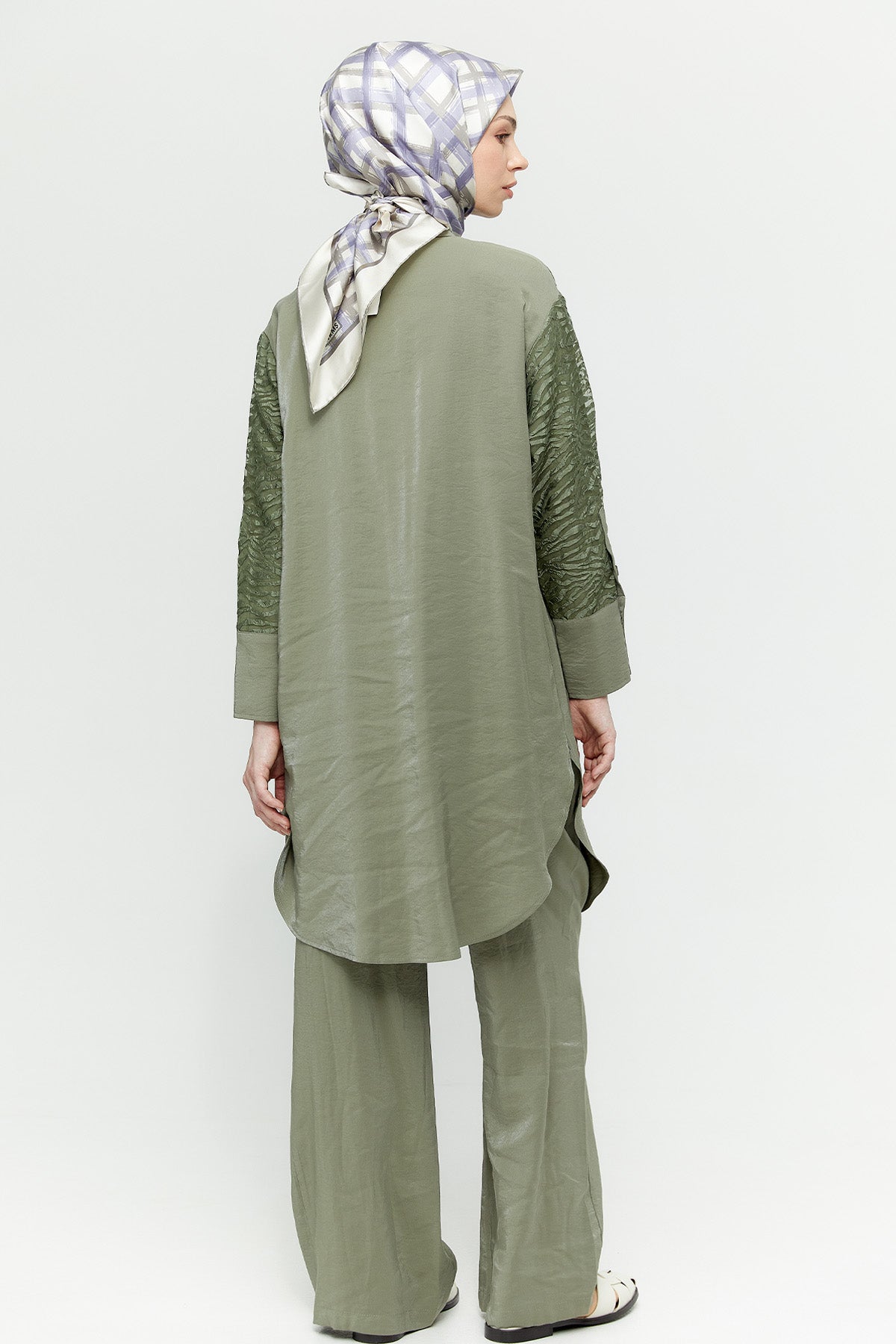 Organze Kombin İki Parçalı Set