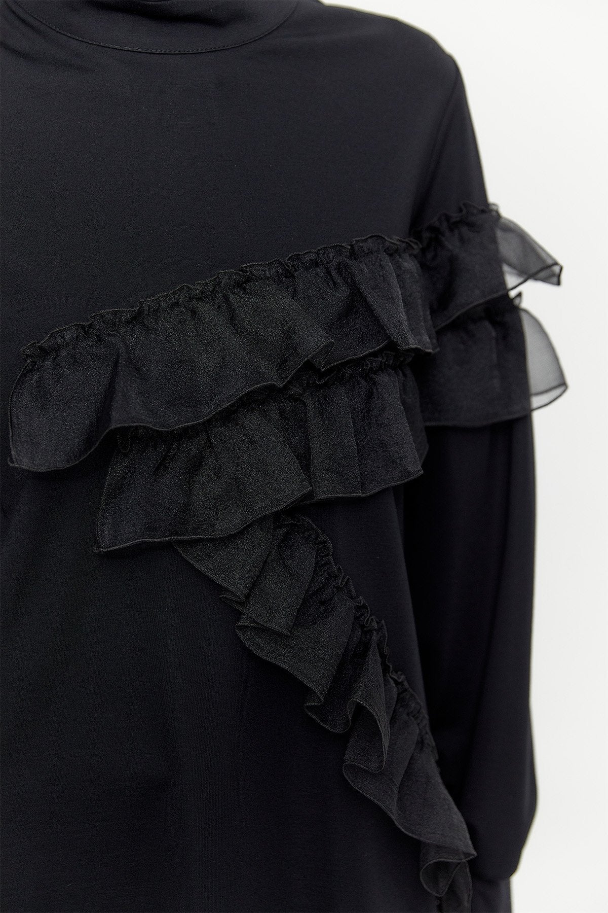 Volanlı Organze Tunik