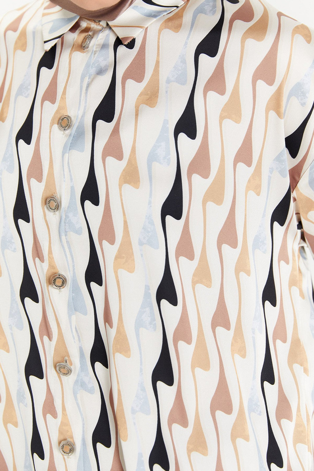 Gedessineerde Fluweel Tuniek