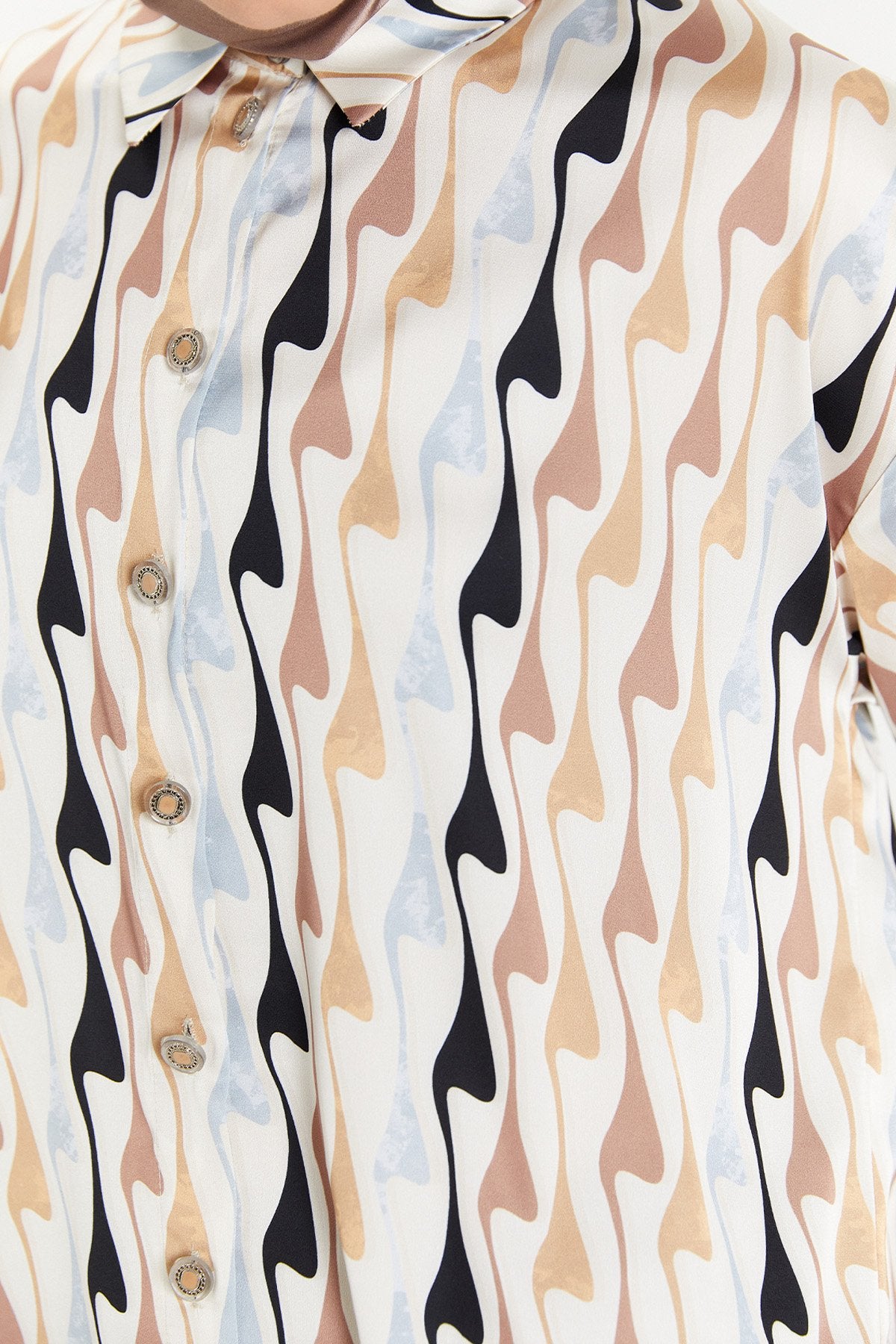 Gedessineerde Fluweel Tuniek