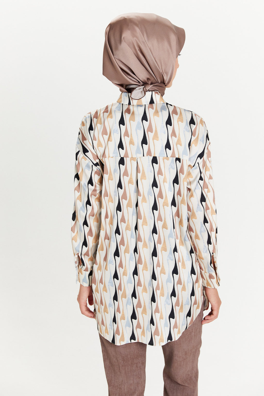 Gedessineerde Fluweel Tuniek