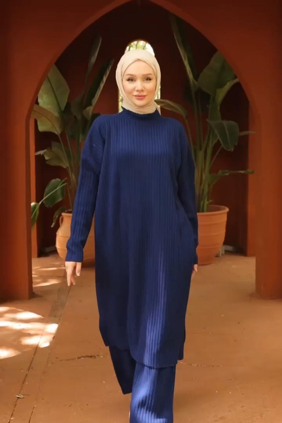 Lange Triqo Trui Set (One Size) Blauw