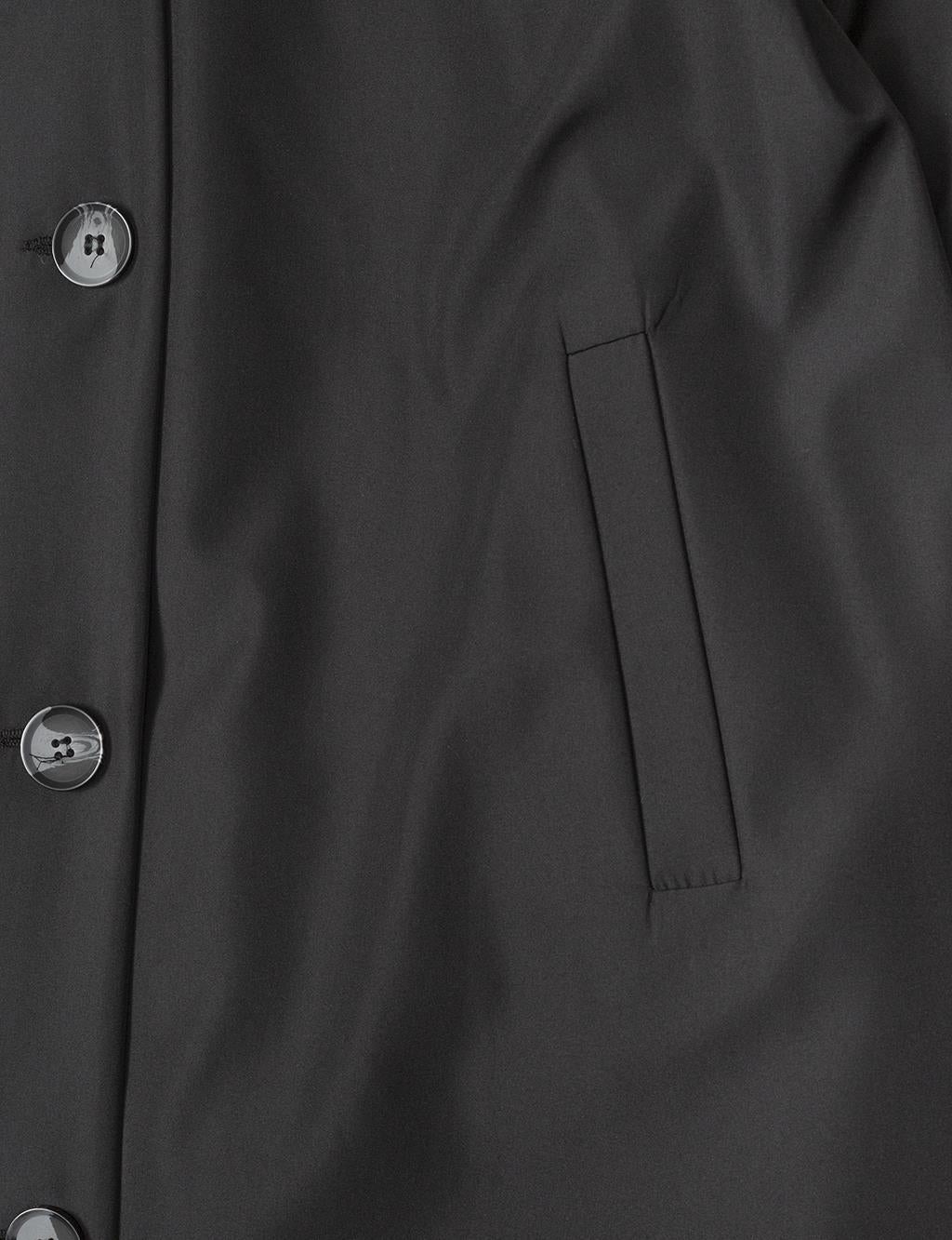 Kapüşon Detaylı Üst Mont Siyah